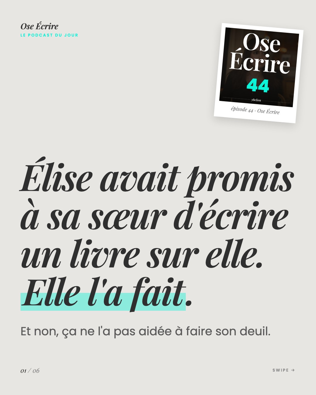 Slide 1 du carousel de l'épisode 44