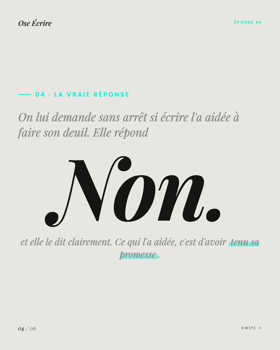 Slide 4 du carousel de l'épisode 44