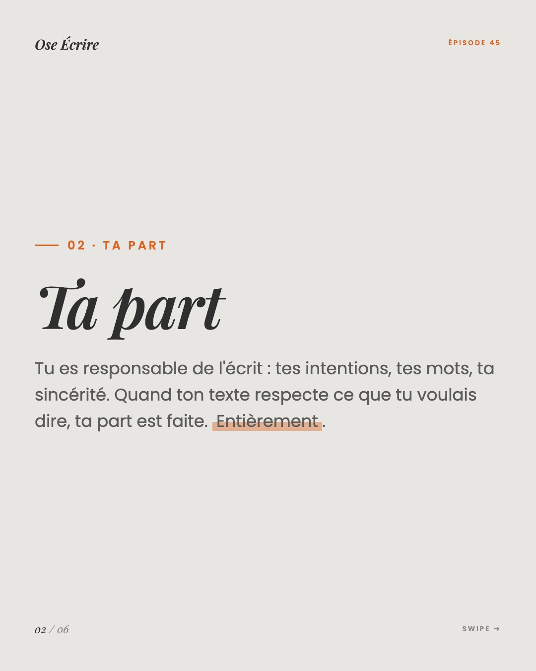 Slide 2 du carousel de l'épisode 45