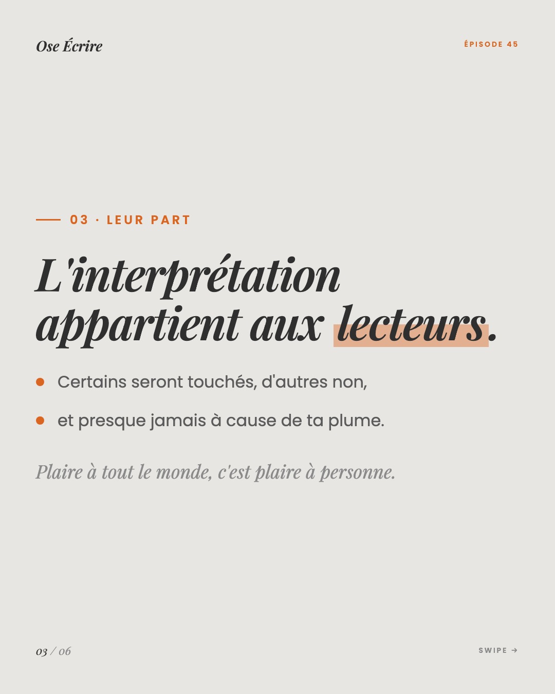 Slide 3 du carousel de l'épisode 45