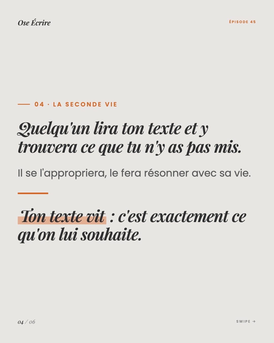 Slide 4 du carousel de l'épisode 45