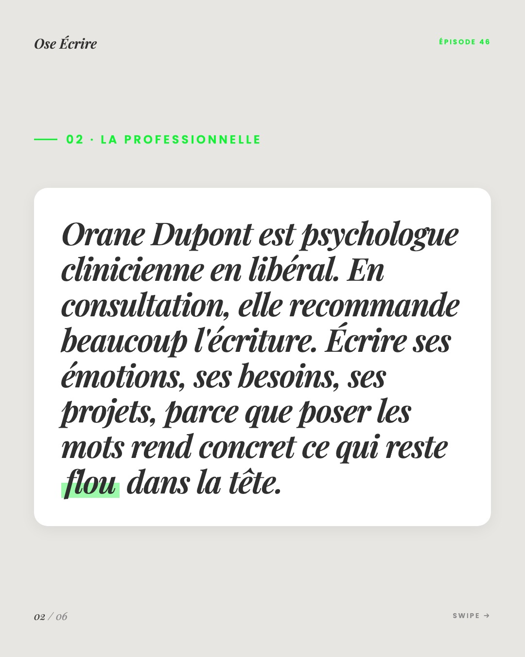Slide 2 du carousel de l'épisode 46