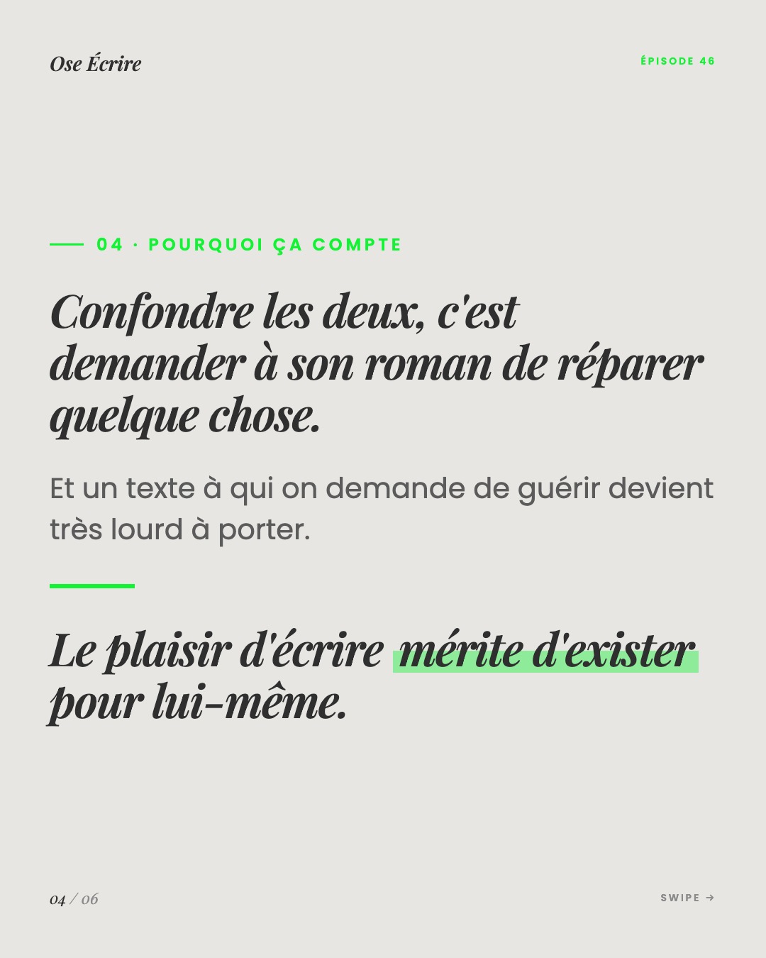 Slide 4 du carousel de l'épisode 46