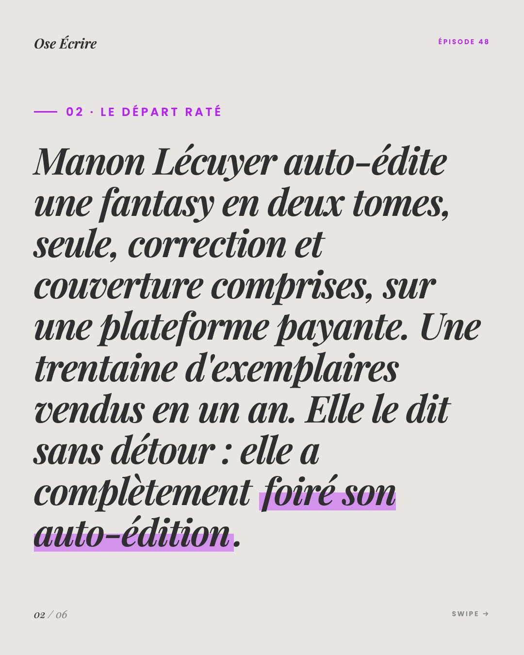 Slide 2 du carousel de l'épisode 48