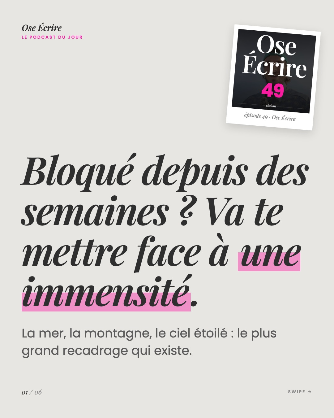 Slide 1 du carousel de l'épisode 49
