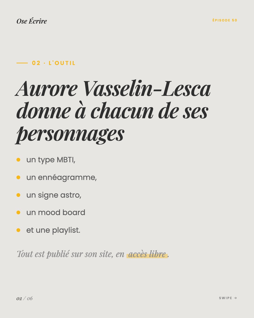 Slide 2 du carousel de l'épisode 50