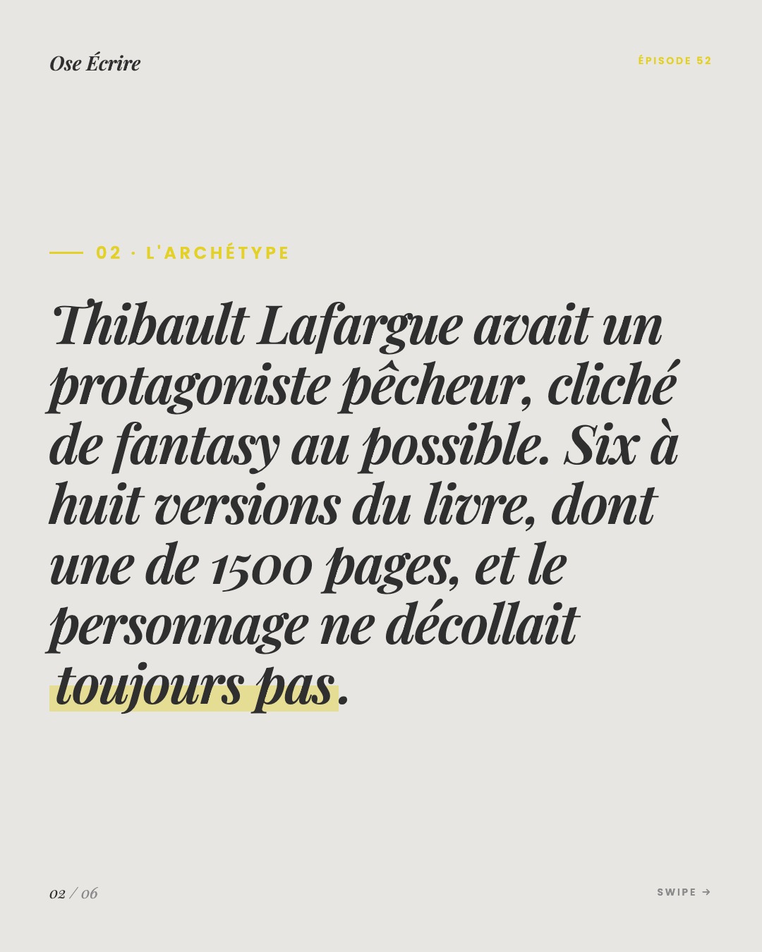 Slide 2 du carousel de l'épisode 52