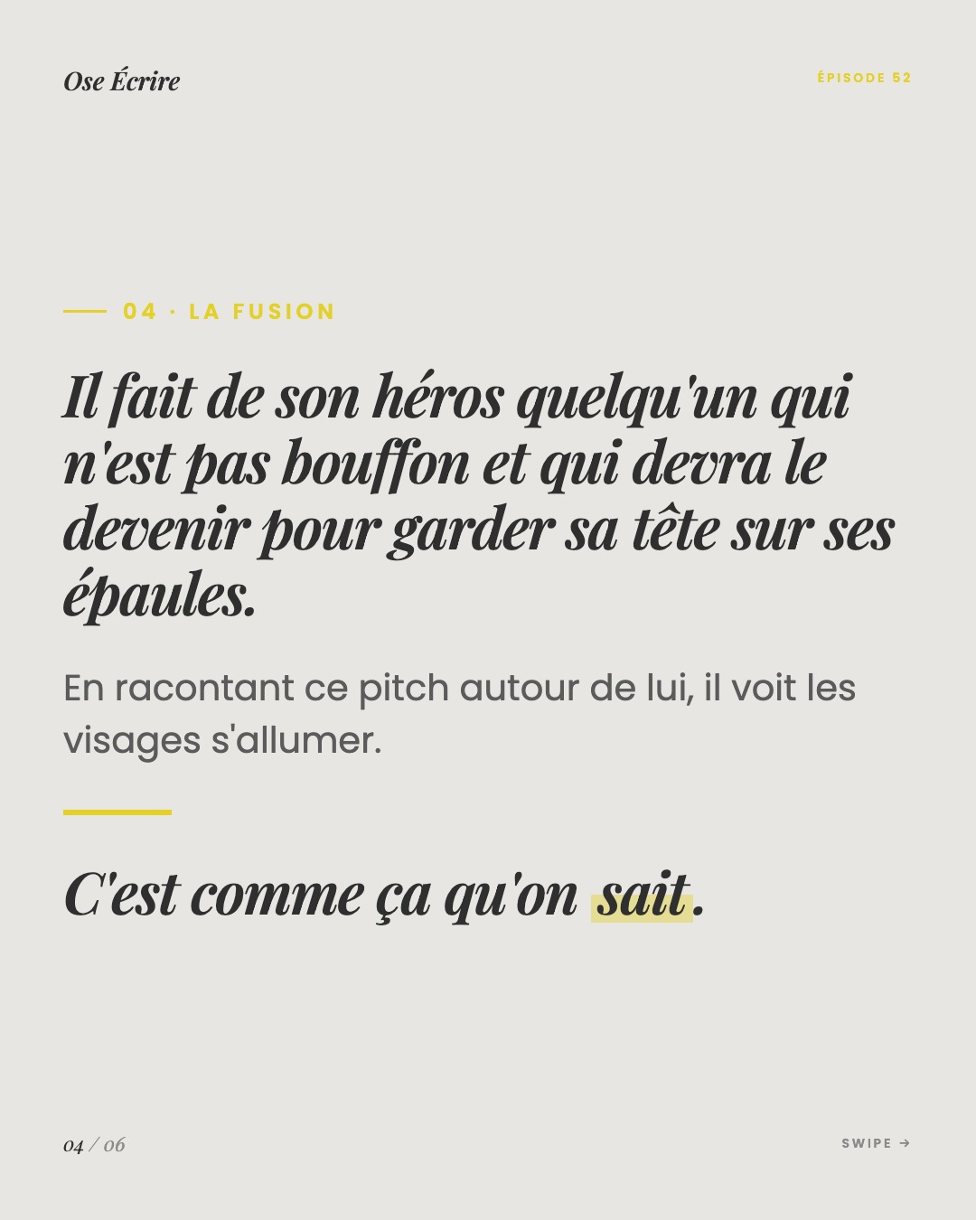Slide 4 du carousel de l'épisode 52