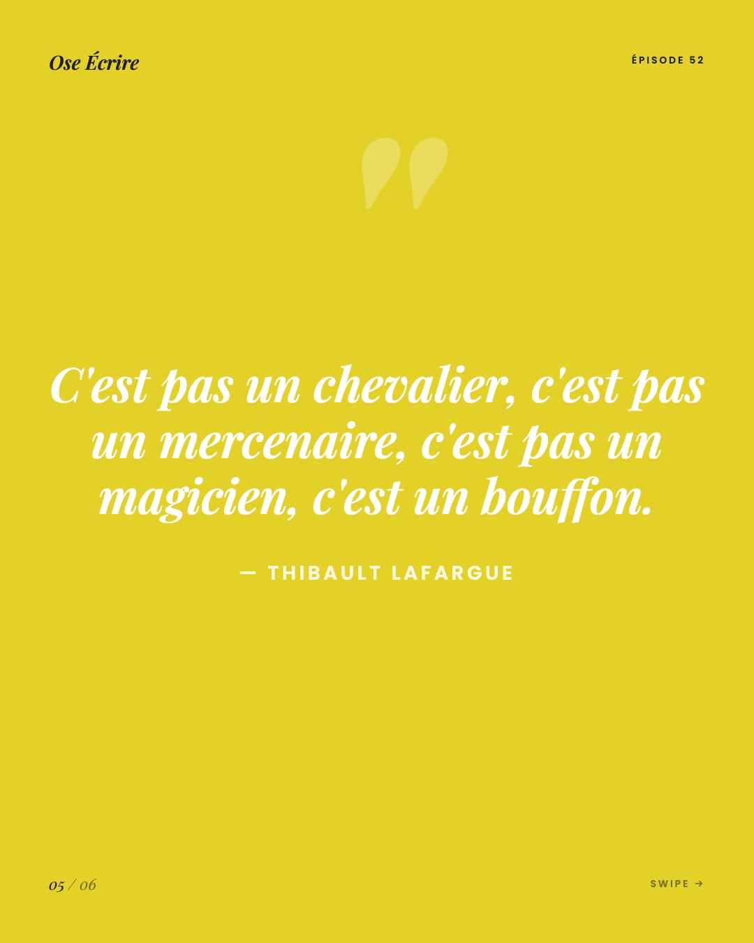 Slide 5 du carousel de l'épisode 52