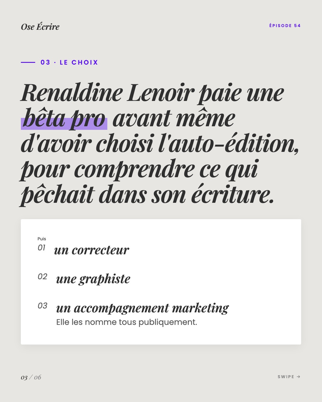 Slide 3 du carousel de l'épisode 54