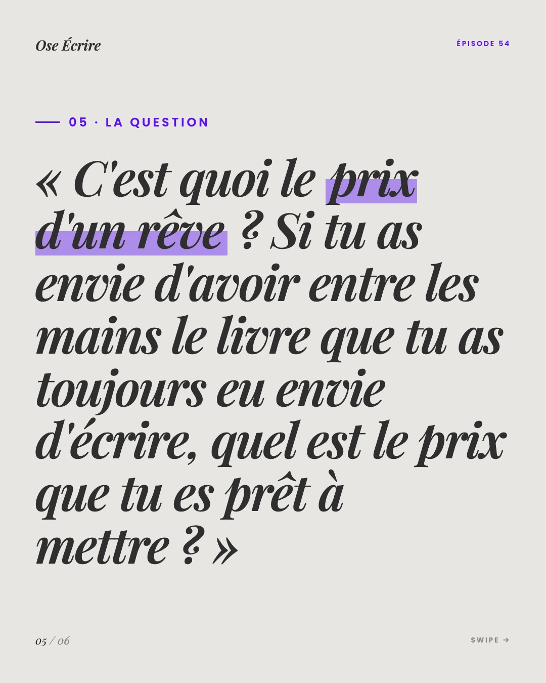 Slide 5 du carousel de l'épisode 54