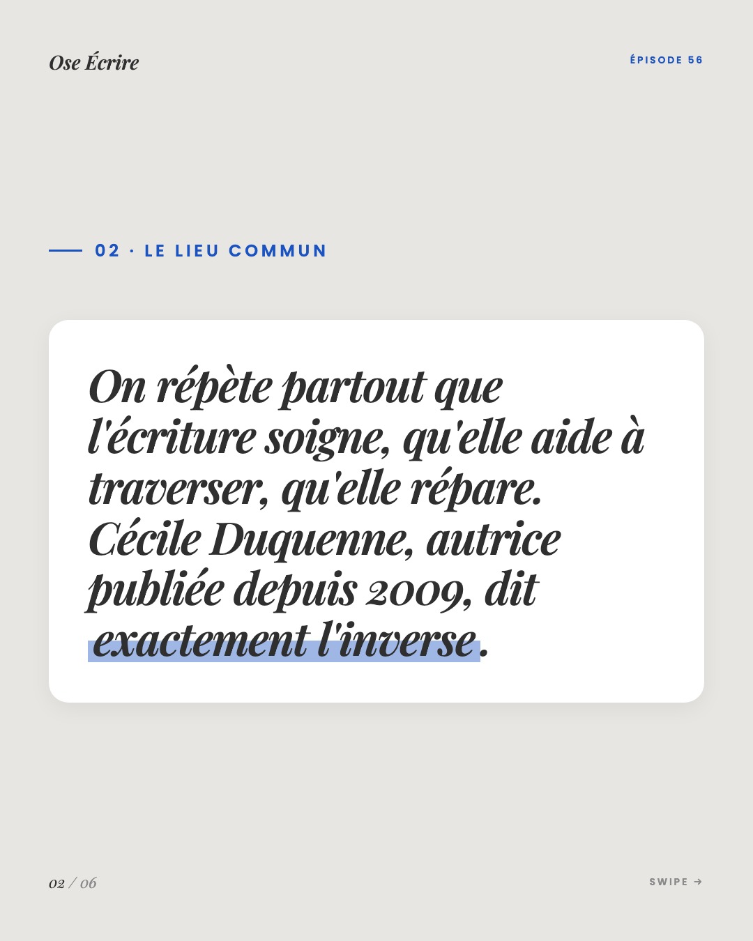 Slide 2 du carousel de l'épisode 56