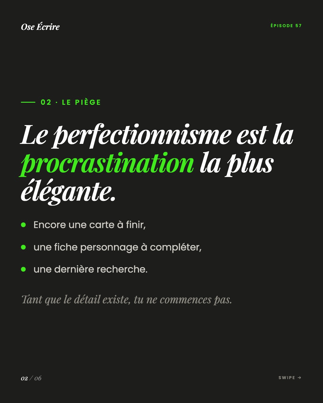Slide 2 du carousel de l'épisode 57