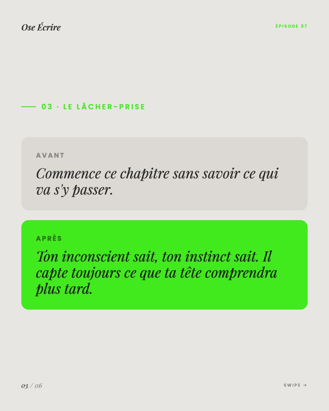 Slide 3 du carousel de l'épisode 57