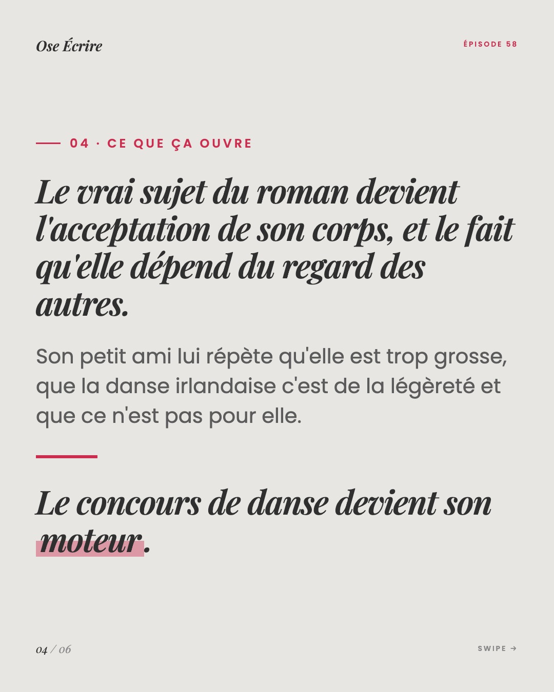Slide 4 du carousel de l'épisode 58
