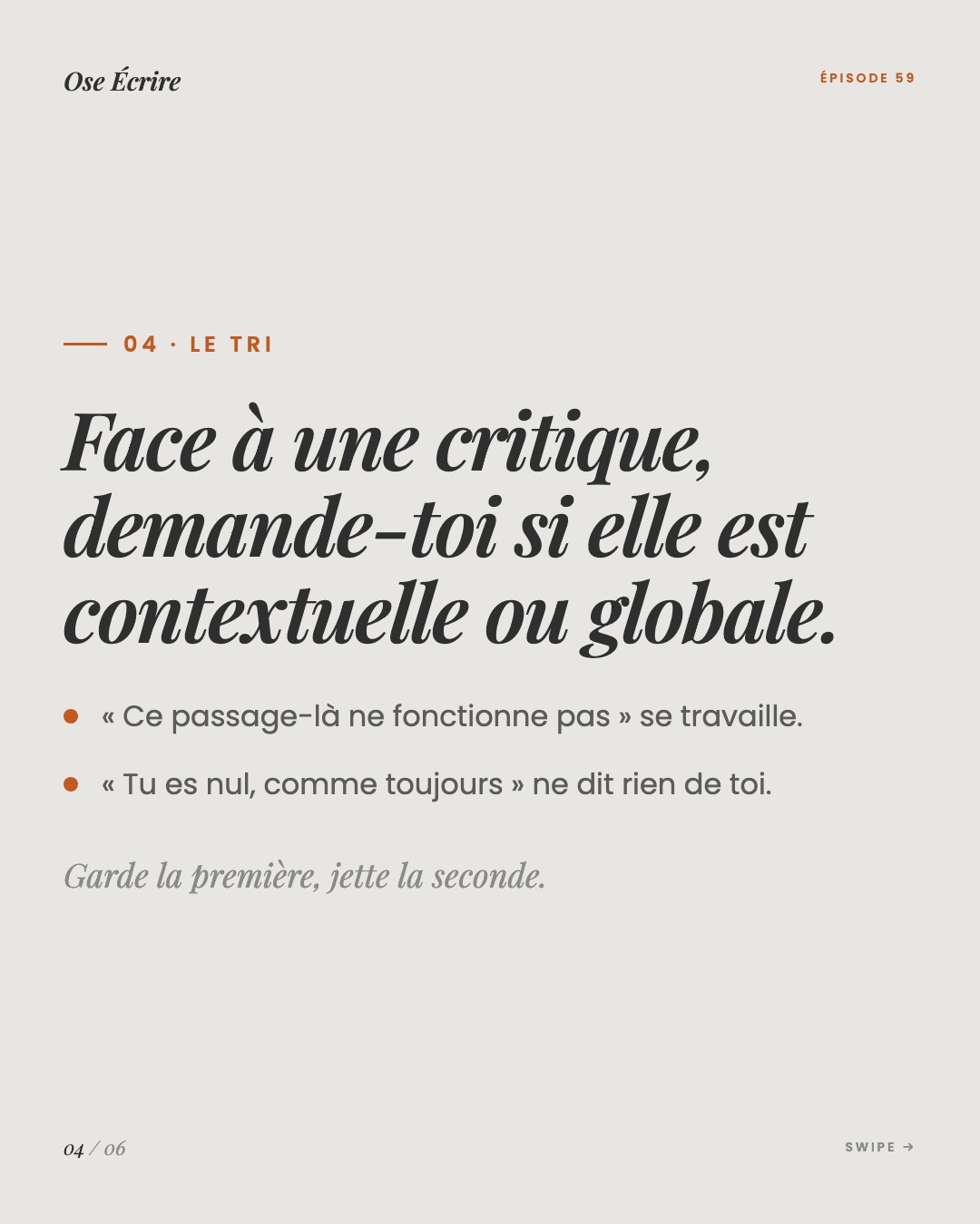 Slide 4 du carousel de l'épisode 59