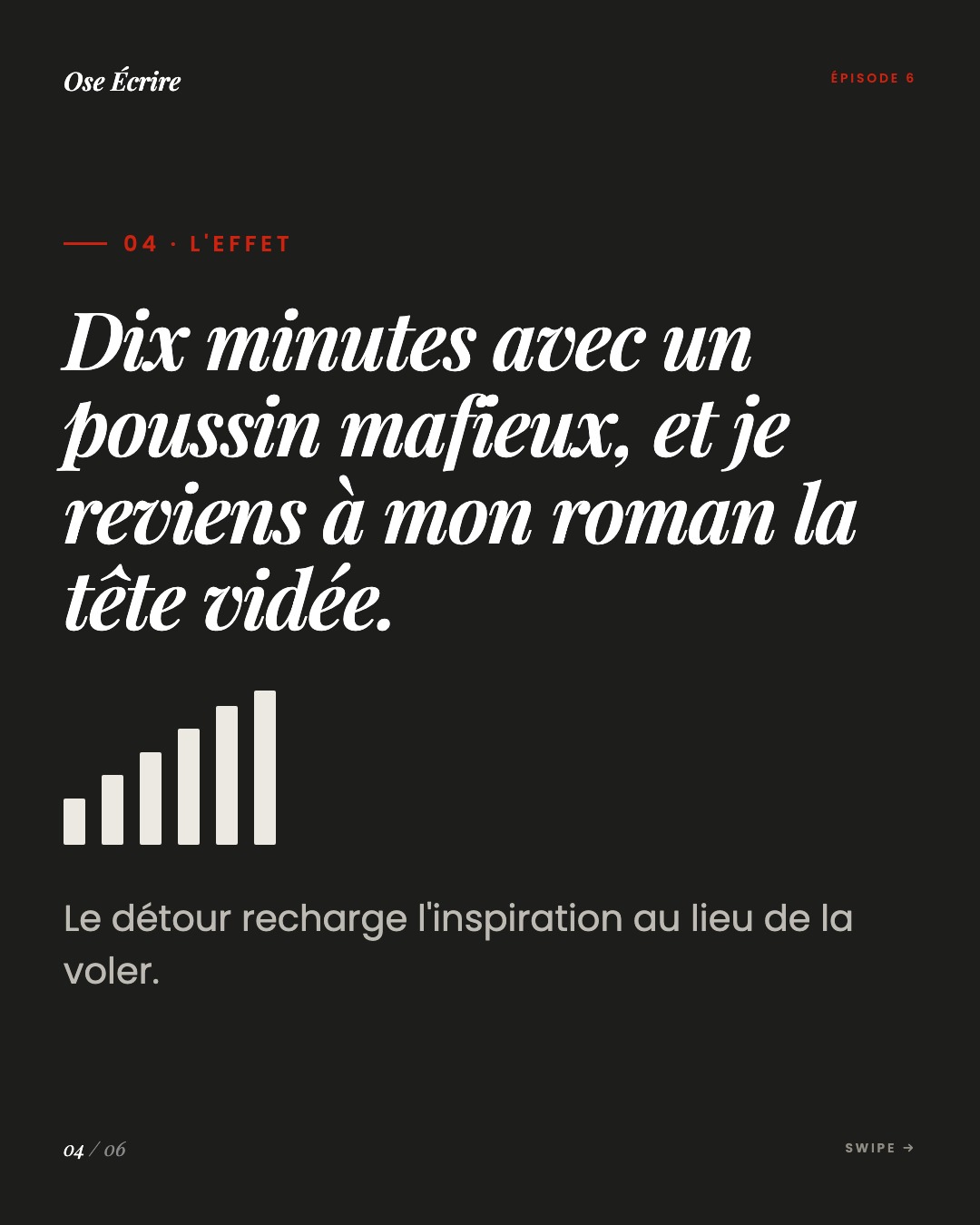 Slide 4 du carousel de l'épisode 6