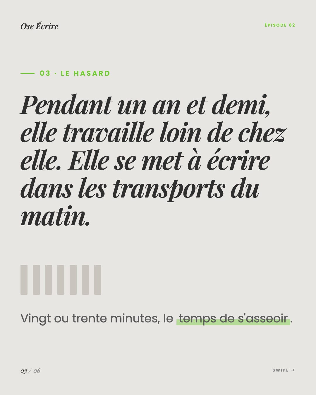 Slide 3 du carousel de l'épisode 62