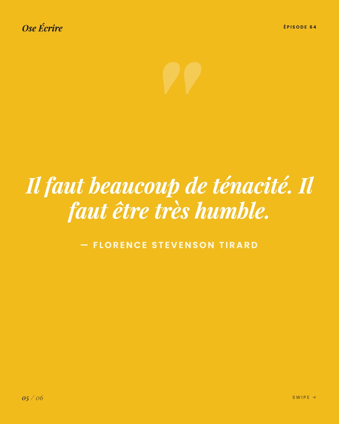 Slide 5 du carousel de l'épisode 64