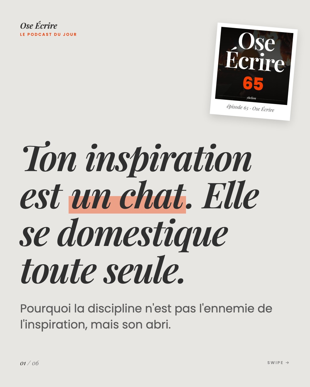 Slide 1 du carousel de l'épisode 65