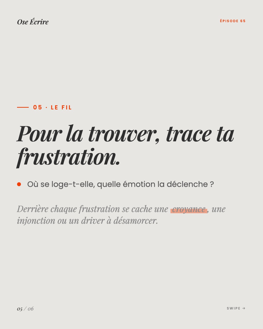 Slide 5 du carousel de l'épisode 65
