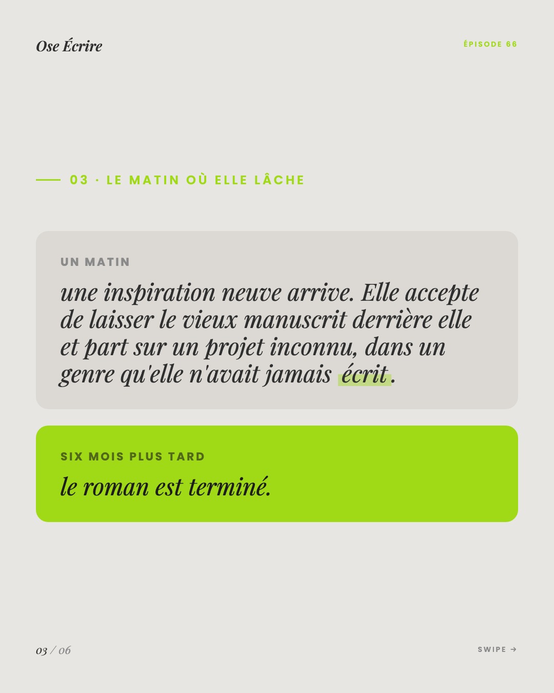 Slide 3 du carousel de l'épisode 66
