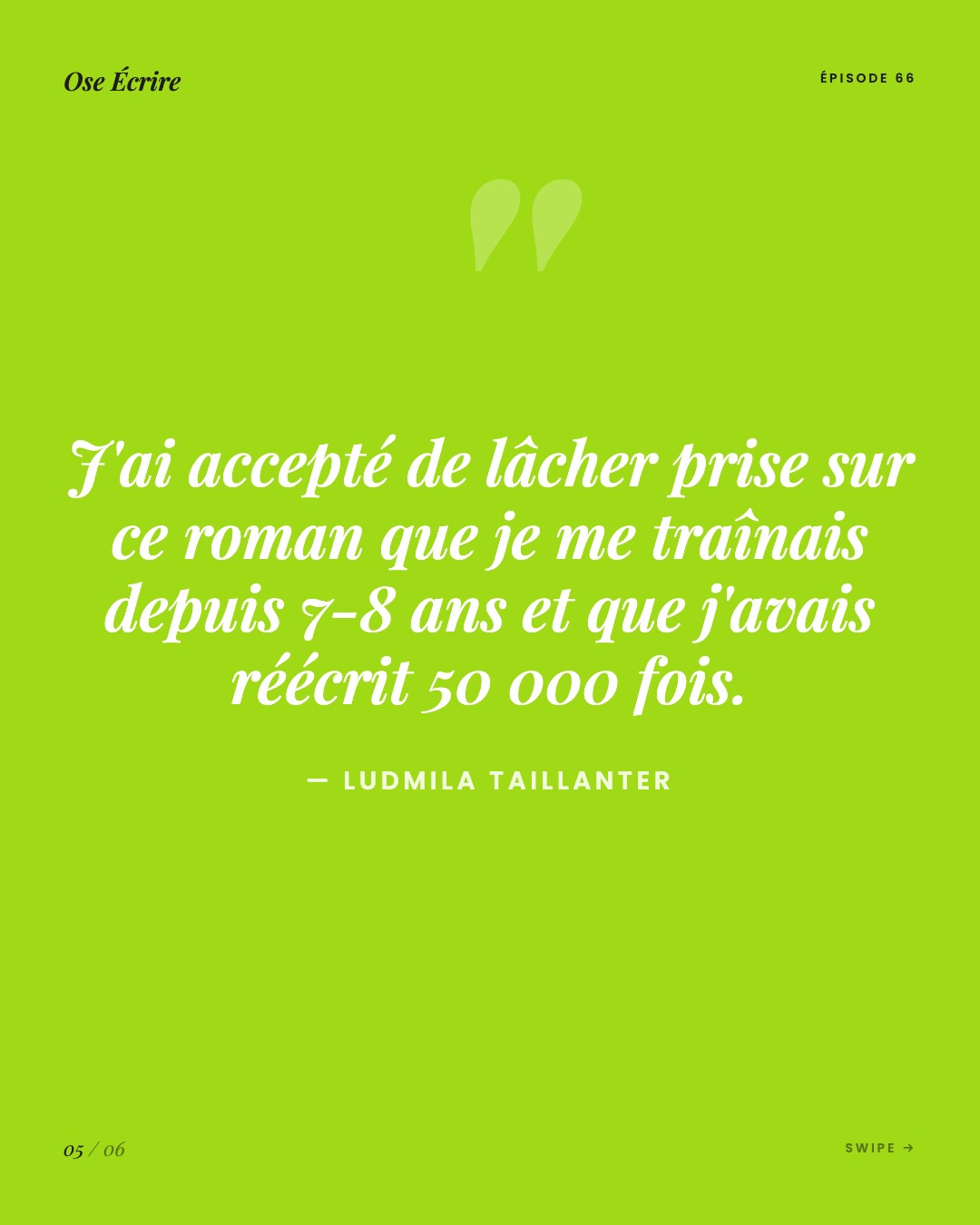 Slide 5 du carousel de l'épisode 66