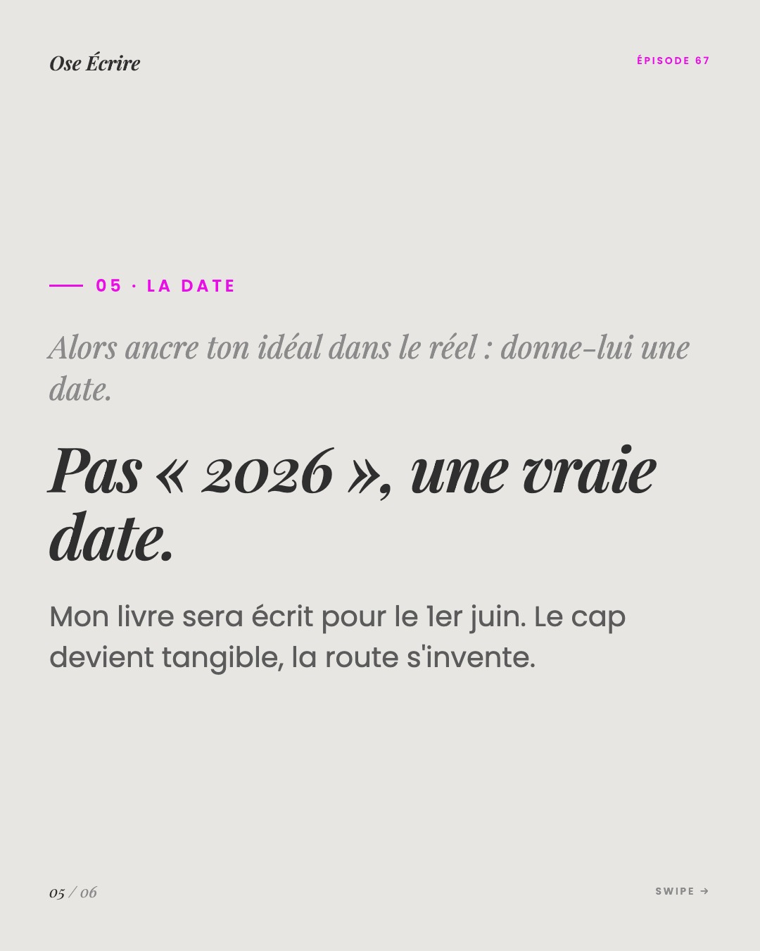 Slide 5 du carousel de l'épisode 67