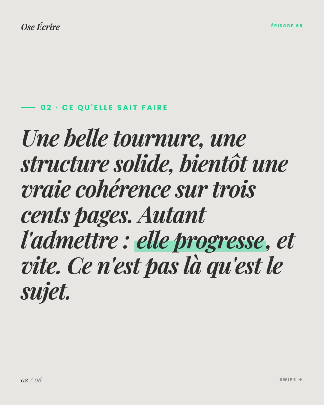 Slide 2 du carousel de l'épisode 69