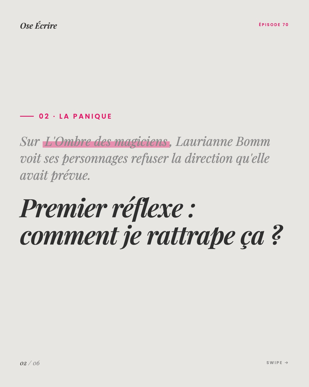 Slide 2 du carousel de l'épisode 70