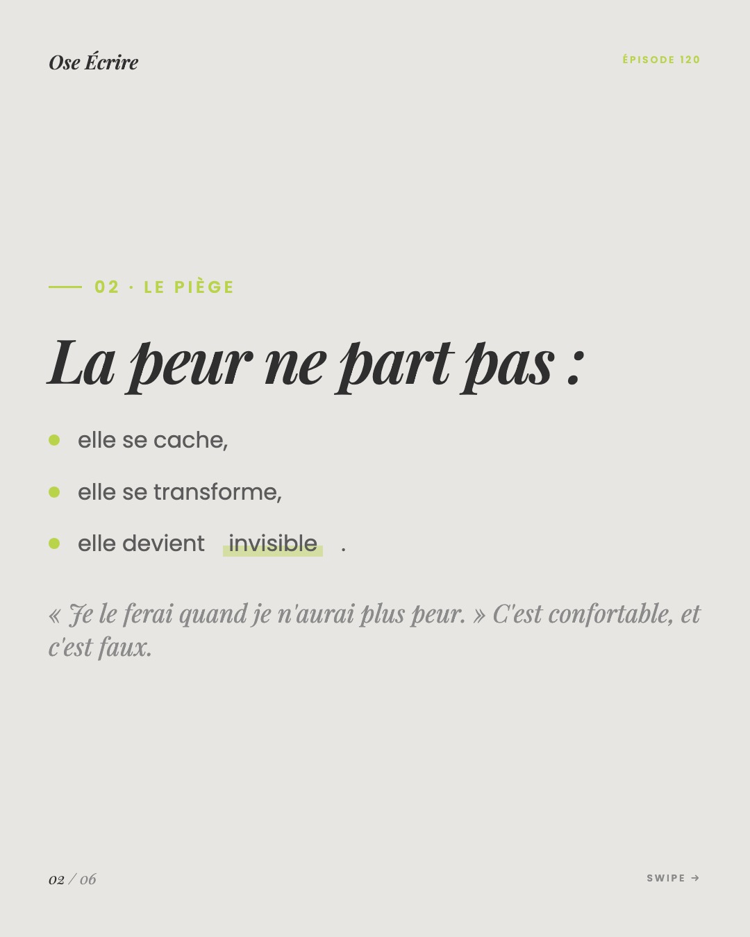 Slide 2 du carousel de l'épisode 73