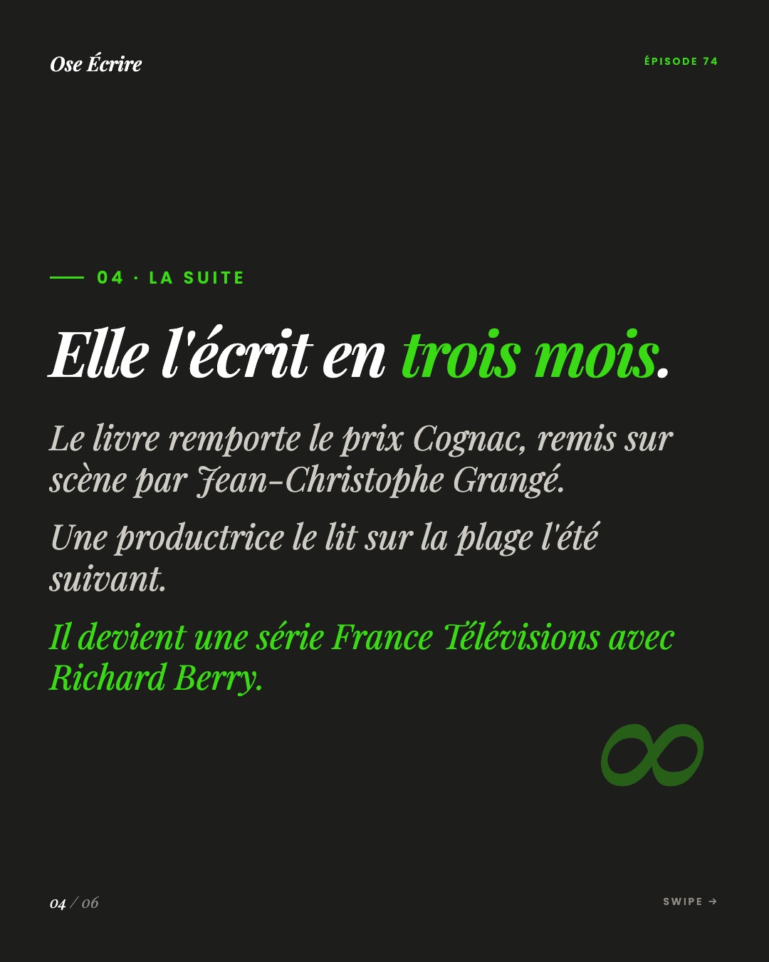 Slide 4 du carousel de l'épisode 74