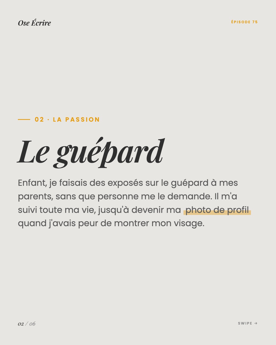 Slide 2 du carousel de l'épisode 75