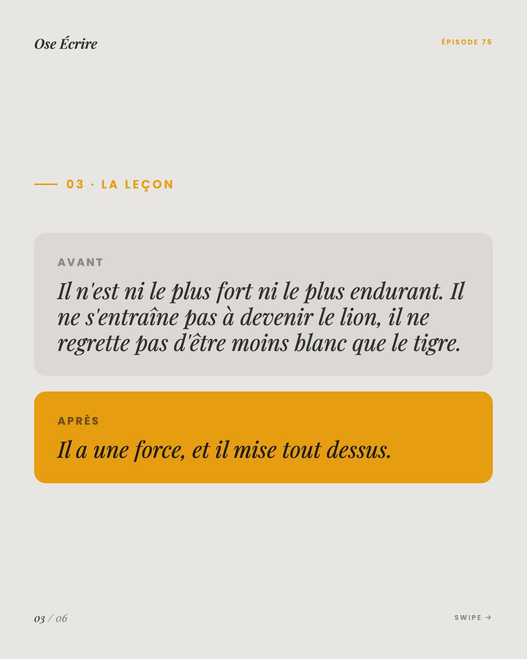 Slide 3 du carousel de l'épisode 75