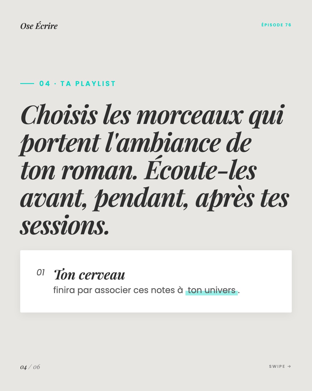 Slide 4 du carousel de l'épisode 76