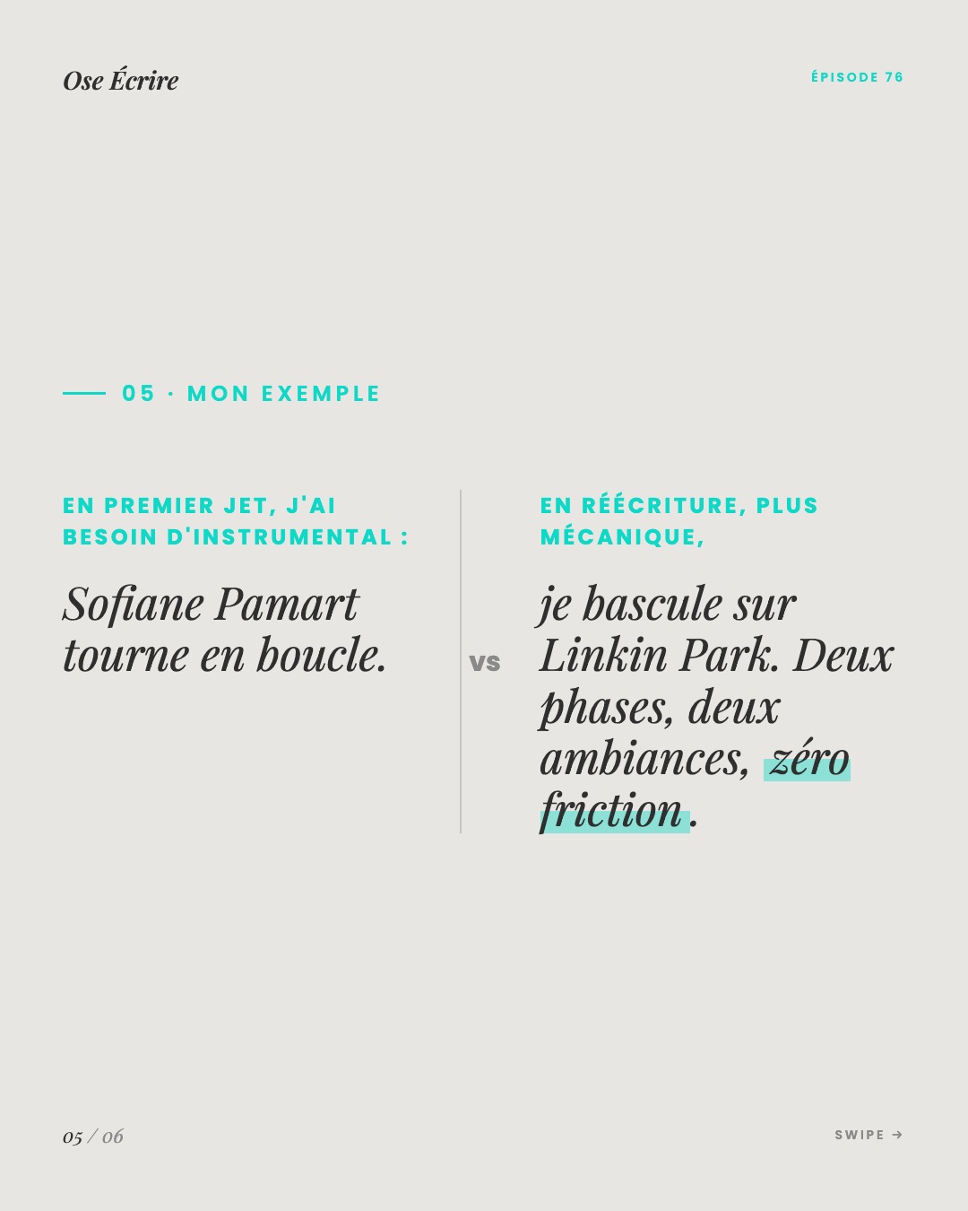 Slide 5 du carousel de l'épisode 76