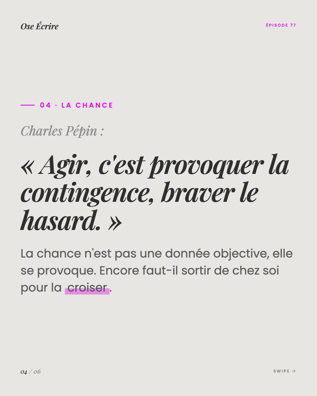 Slide 4 du carousel de l'épisode 77
