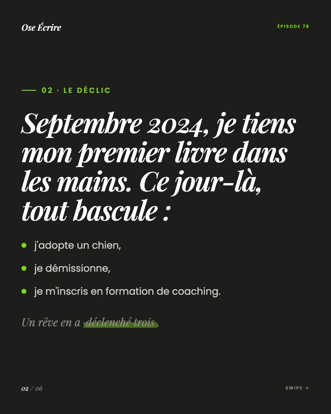 Slide 2 du carousel de l'épisode 78
