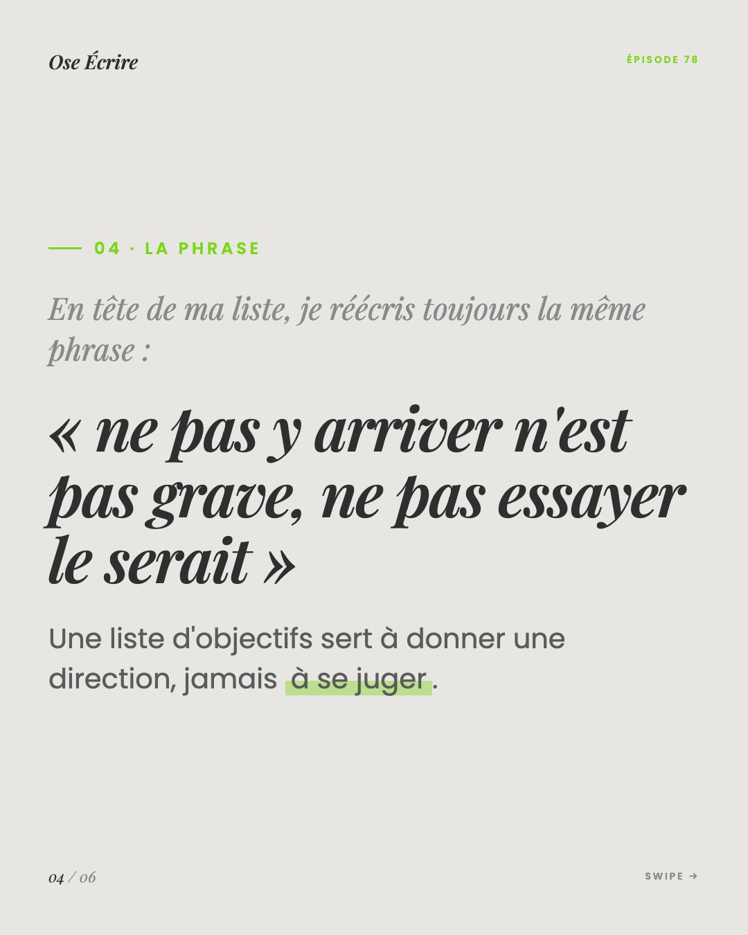 Slide 4 du carousel de l'épisode 78