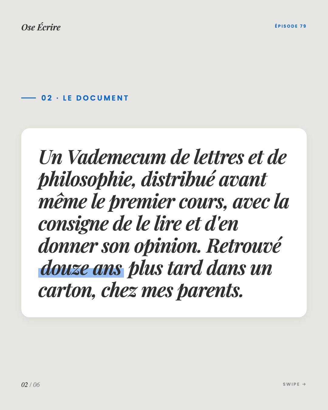 Slide 2 du carousel de l'épisode 79