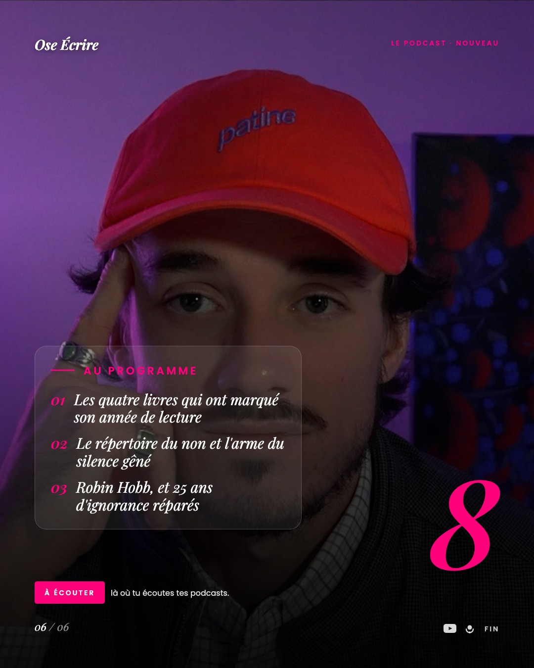 Slide 6 du carousel de l'épisode 8