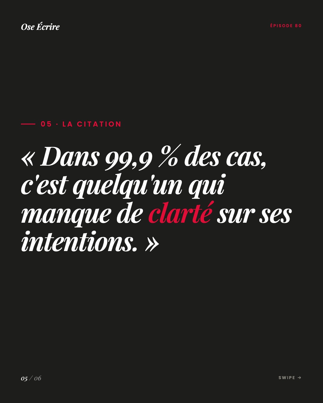 Slide 5 du carousel de l'épisode 80