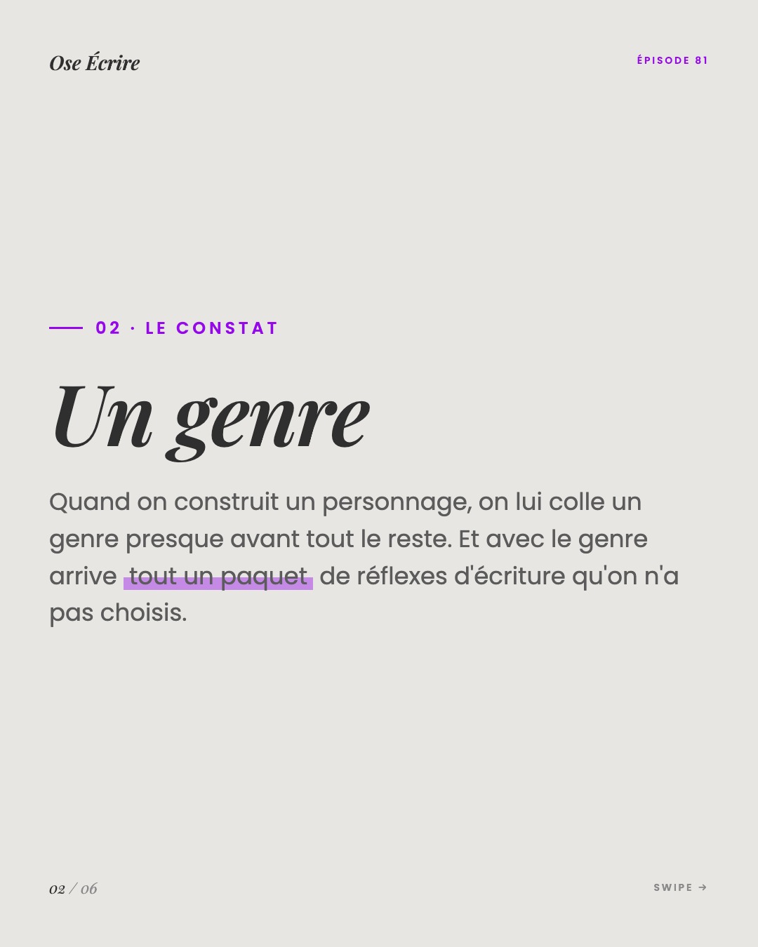 Slide 2 du carousel de l'épisode 81