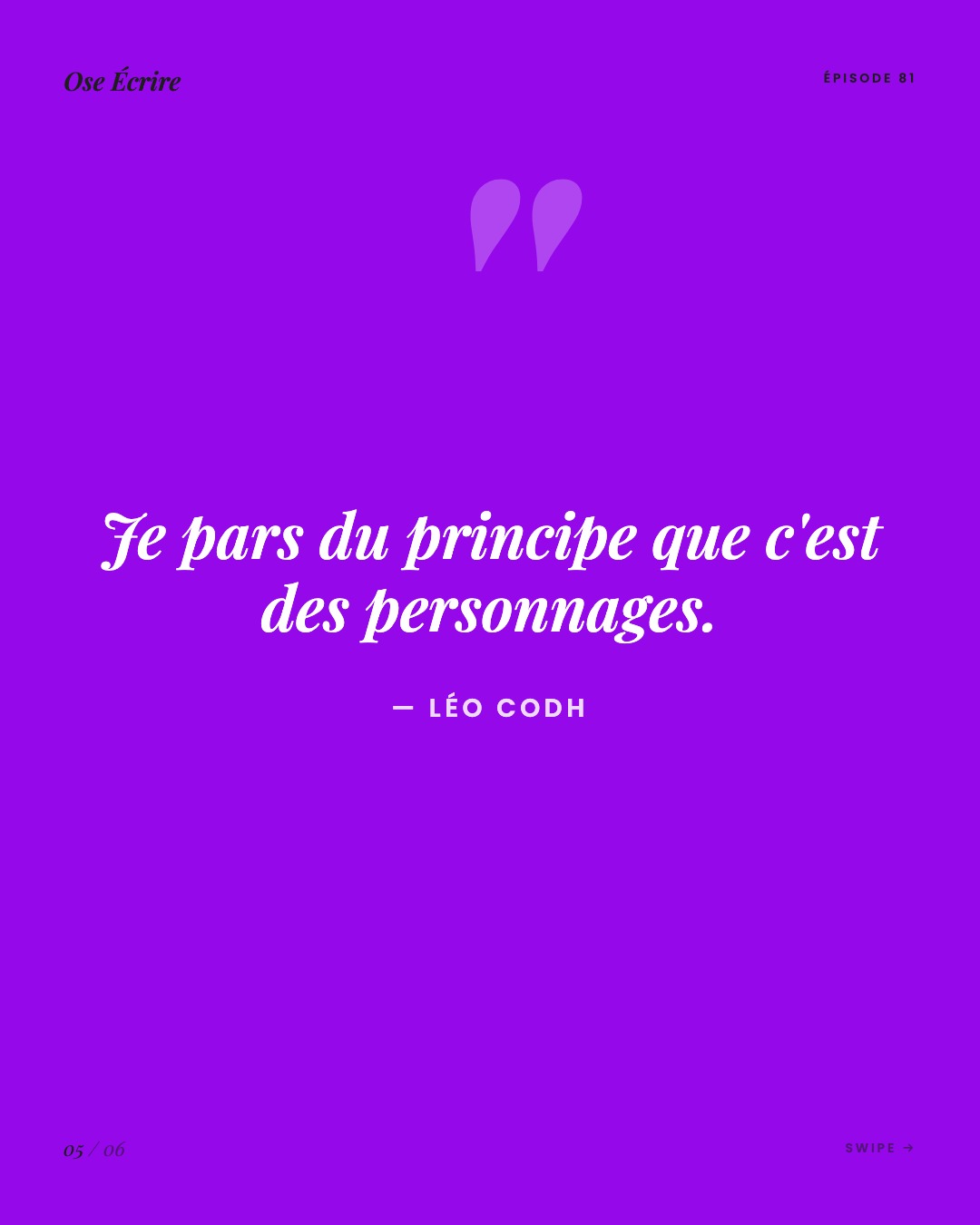 Slide 5 du carousel de l'épisode 81