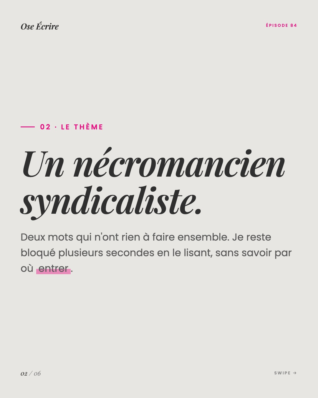 Slide 2 du carousel de l'épisode 84