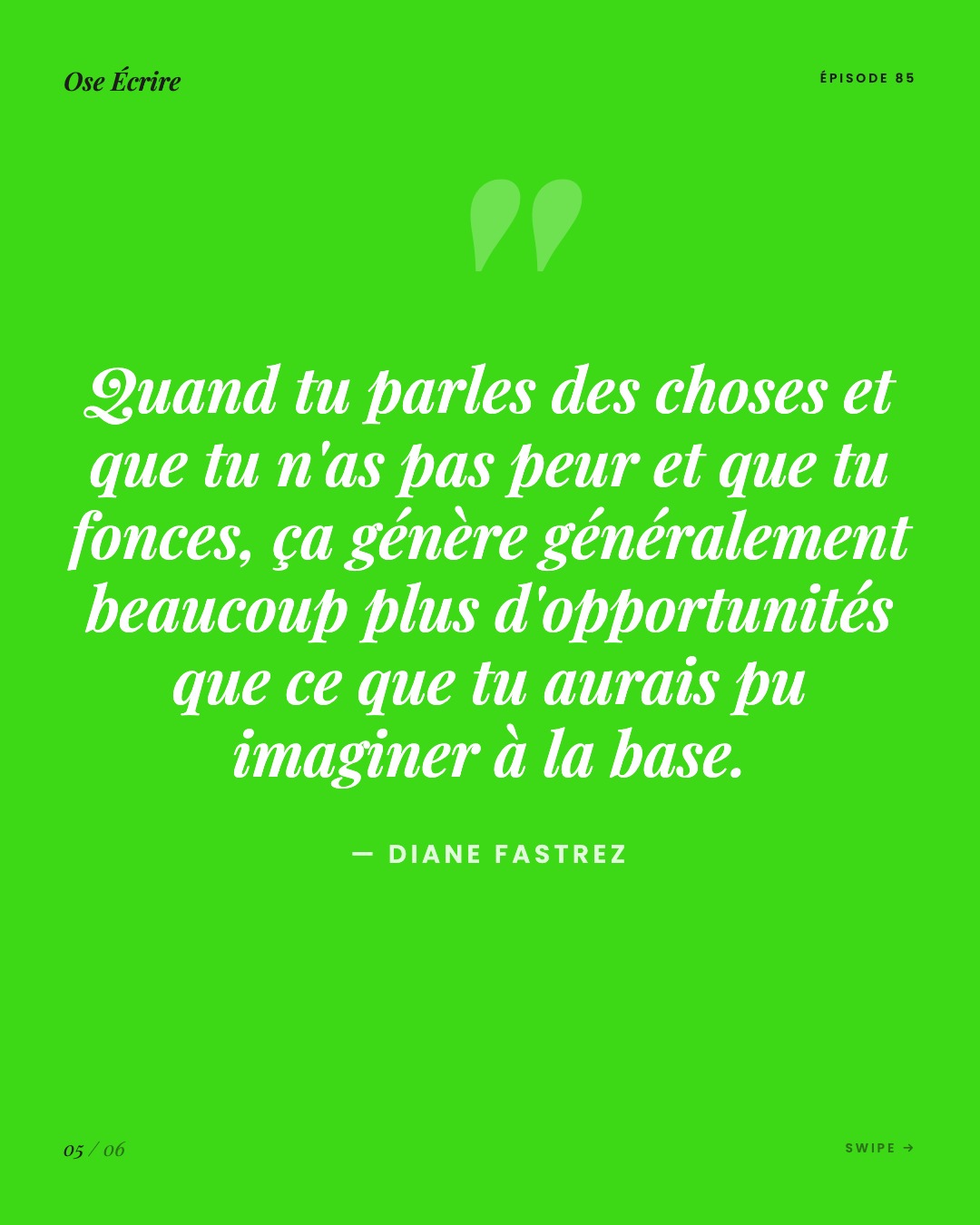 Slide 5 du carousel de l'épisode 85