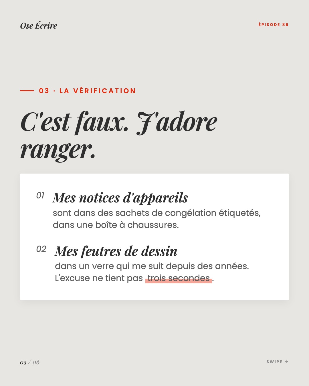 Slide 3 du carousel de l'épisode 86