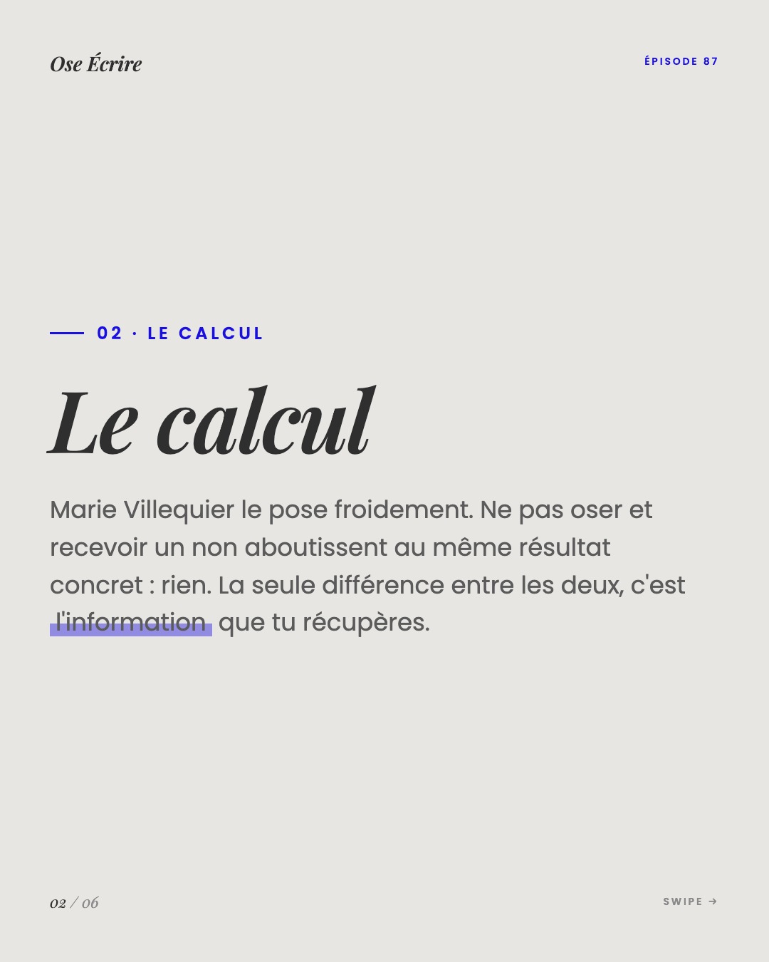 Slide 2 du carousel de l'épisode 87