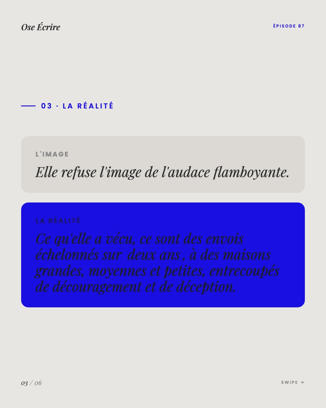 Slide 3 du carousel de l'épisode 87