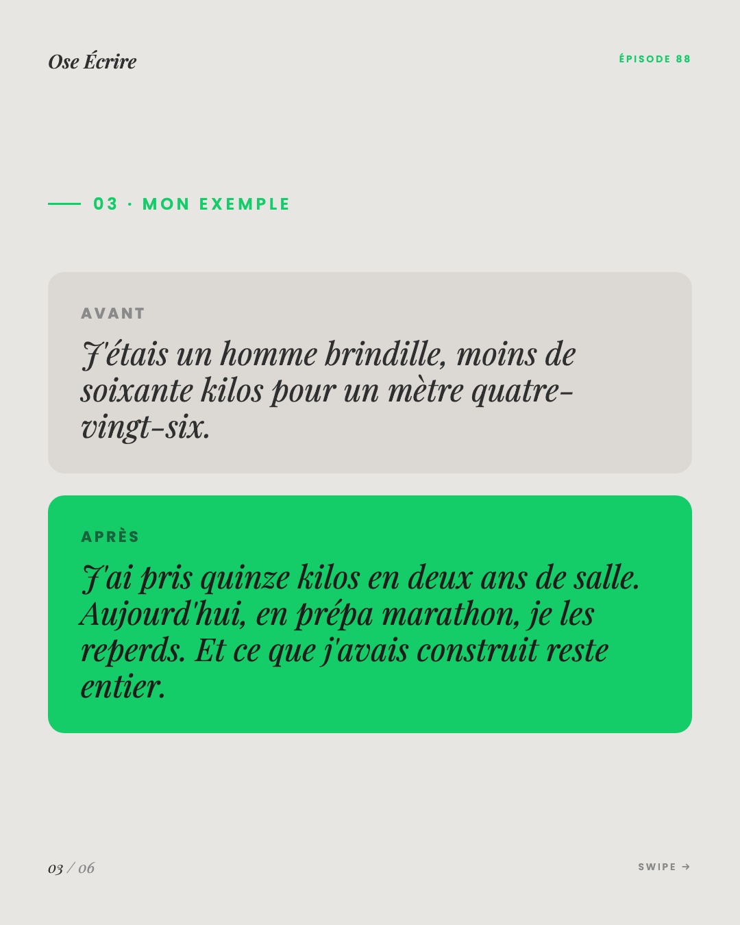 Slide 3 du carousel de l'épisode 88